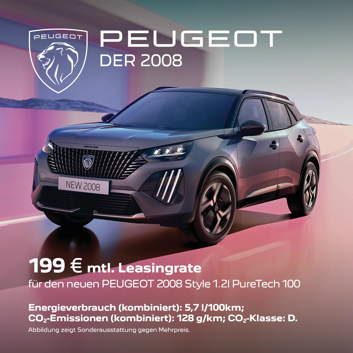 Peugeot 2008 Leasingangebot für Privatkunden – nur 199 € bei der Wahl-Group Peugeot 2008 im Leasingangebot für Privatkunden ab 199 € monatlich bei der Wahl-Group